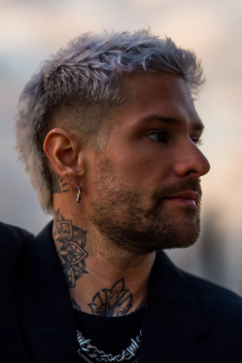 Close-up portrait of Rafael Cerato outdoors